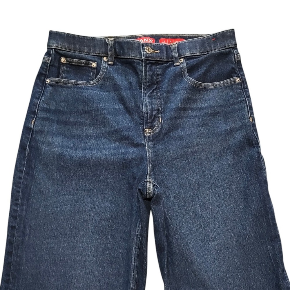 Spanx Mid-Rise 90s Straight Leg Jeans 360 Panel Tummy Control Denim Large Tall - Picture 3 of 7
